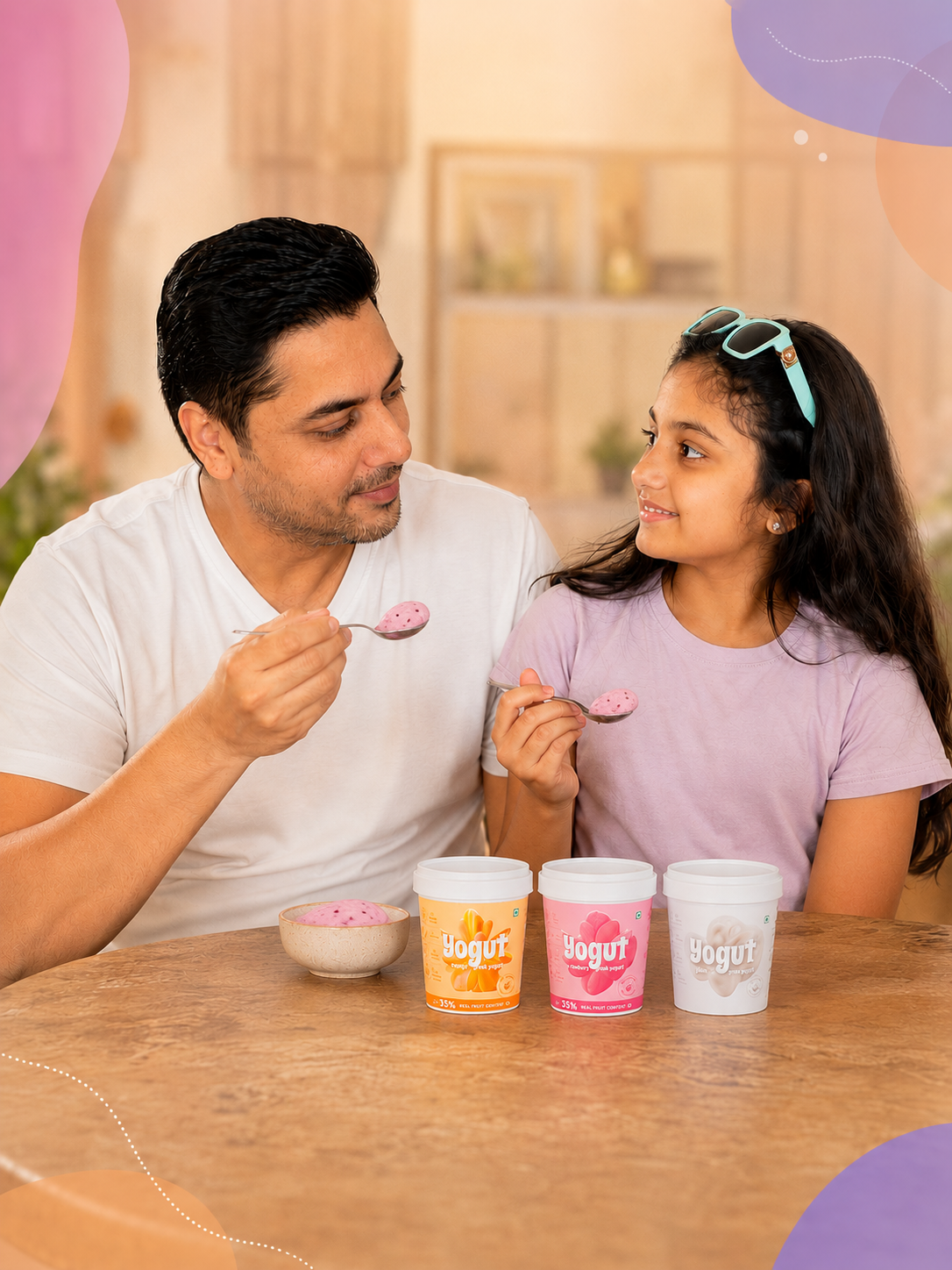 Divyaansh Dutt and his daughter